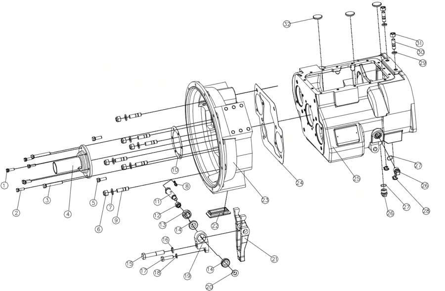 КОМ QH 50 G8001 (китайский КПП)