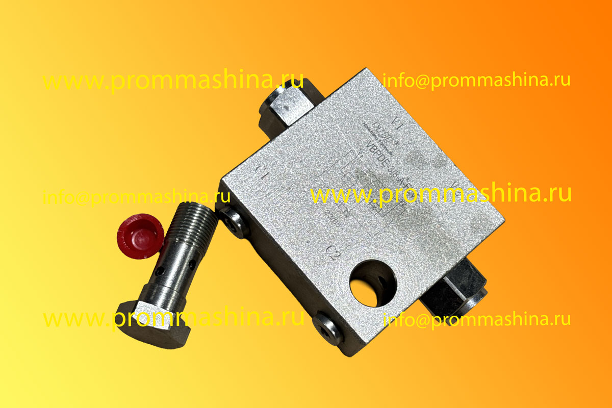 Гидрозамок VBPDE-3/8-А-FLV двусторонний с болтом банджо