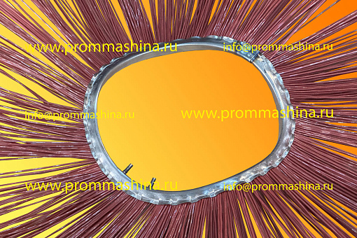 Диск щеточный 254х800 п\п с метал. сердечником гнутый вид 3