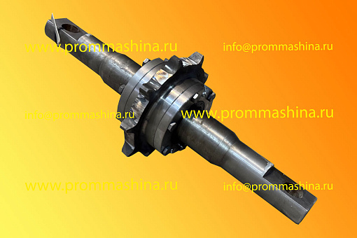 Ось натяжного устройства в сб. со звездочкой 08.01.020  Z9 (станция  верхняя) вид 2