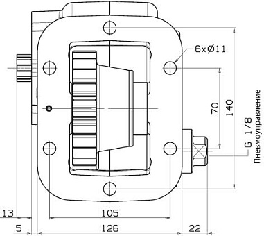 КОМ OMFB для кпп Камаз 086-002-08134 (под сдвоенные насосы) вид 3
