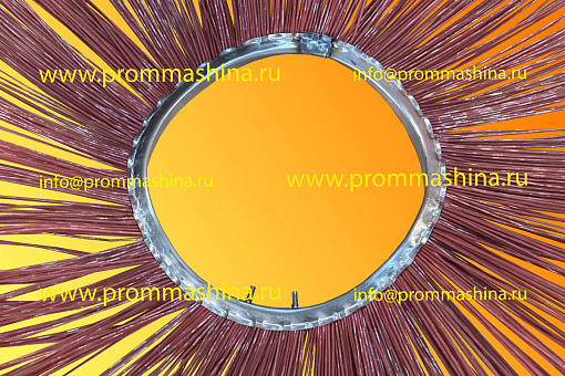 Диск щеточный 254х800 п\п с метал. сердечником гнутый вид 2