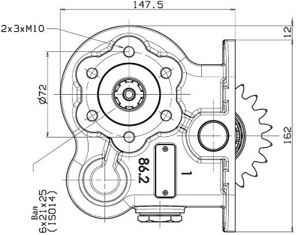 КОМ OMFB для кпп Камаз 086-002-08134 (под сдвоенные насосы) вид 2